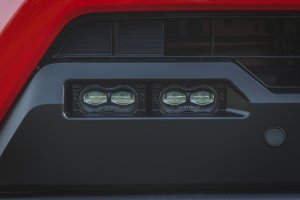 Toyota Tacoma LED Fog Light Kit - Front - Rough Country - 3x1.75 Inch Black Series Slim Aux - Black - '24-'26 Toyota Tacoma LED Fog Light Kit - Front - Rough Country - 3x1.75 Inch Black Series Slim Aux - Black - '24-'26